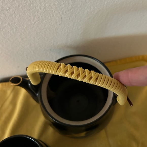 Vintage Imari Japanese hand painted tea pot and 4 cups. Post WWII circa 1950s - Picture 14 of 16